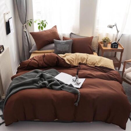 Brown duvet cover set