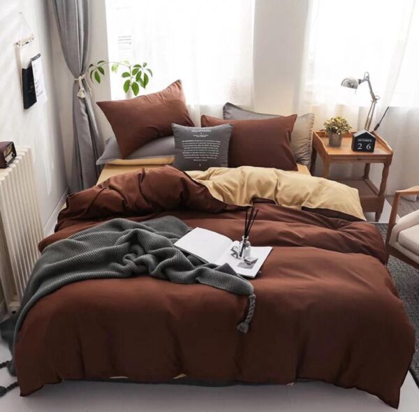 Brown duvet cover set