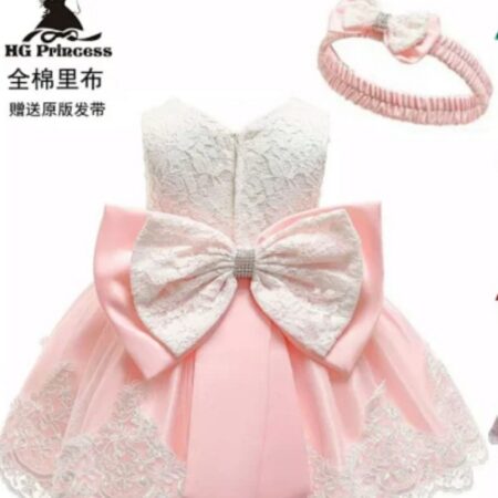Baby pink girls dresses