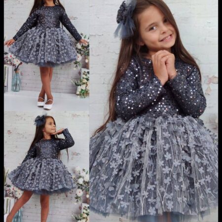 Grey girl dress
