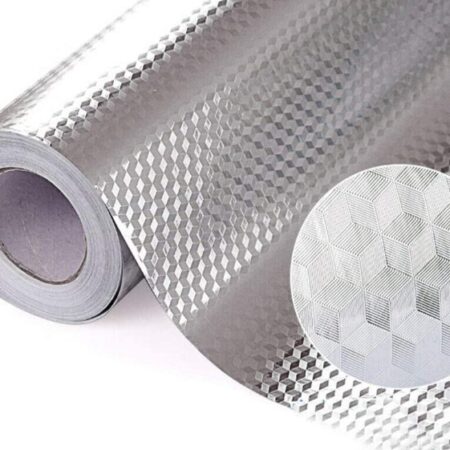 Silver alumunium foil