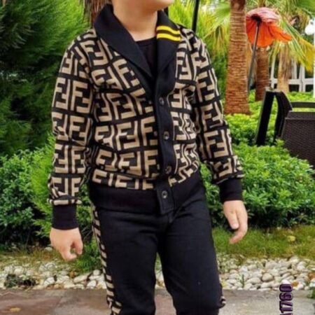  Fendi boys set(Cardigan,shirt,trouser)