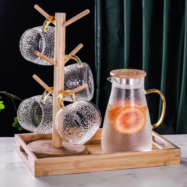 1.5L TRANSPARENT GLASS TEAPOT SET