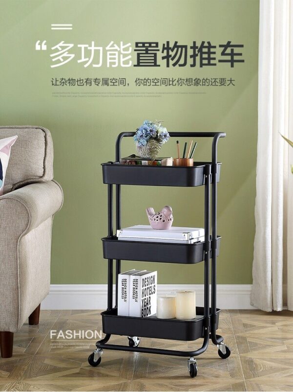 movable kitchen trolley rack