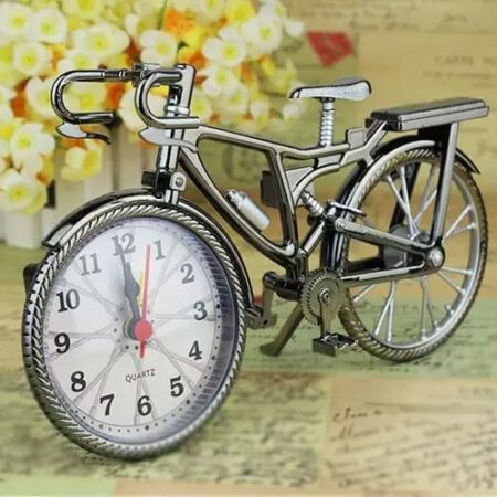 Home Decor Retro Bicycle Alarm Clock