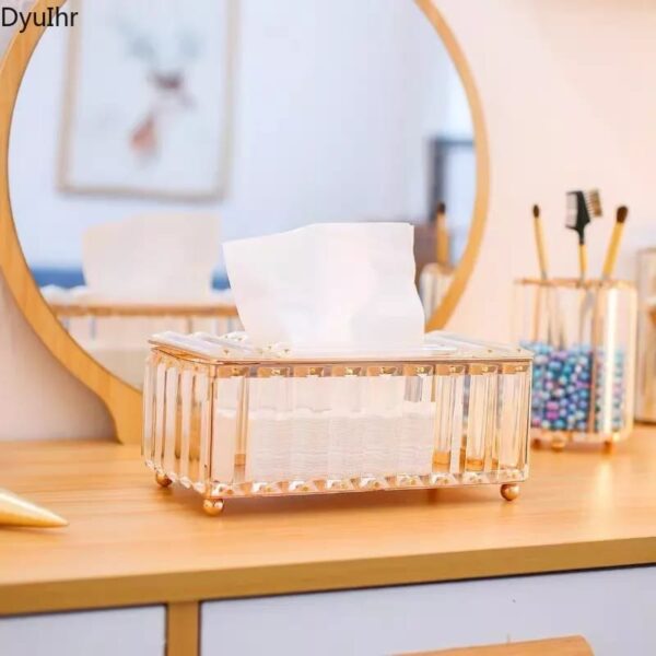 Tissue Box Crystal Glass Luxury Container