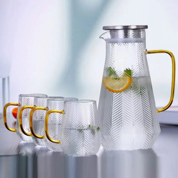 HIGH BOROSILICATE GLASS JUG SET
