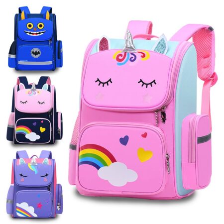 unicorn style children's school bag