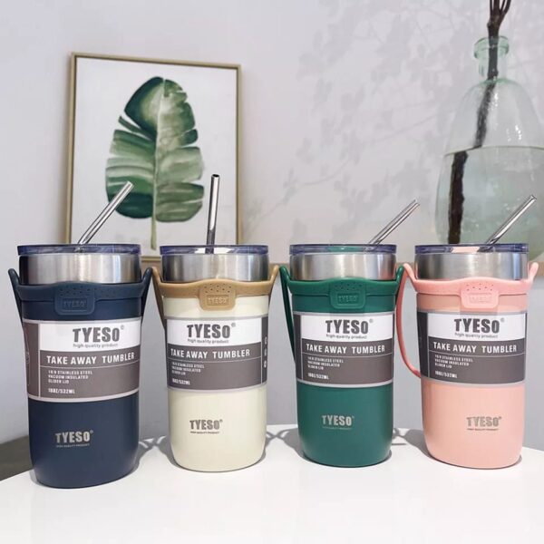Multicolor Coffee Cup Thermos Double Wall Vacuum Insulated Travel Mug