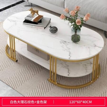 Marble effect MDF coffee table