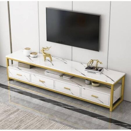 Synergy marble effect Tv cabinet