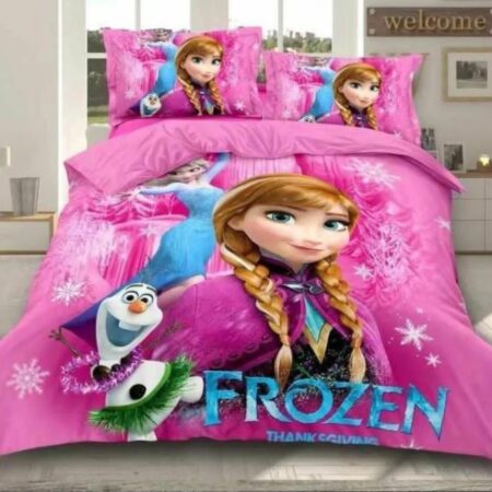 Binded Cartoon Themed Cotton Duvet Set