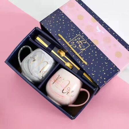 Luxurious Couple Cup set +Gift Box