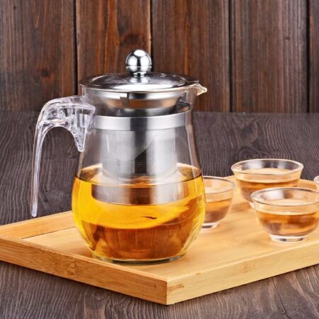 Heat resistant tea infuser kettle