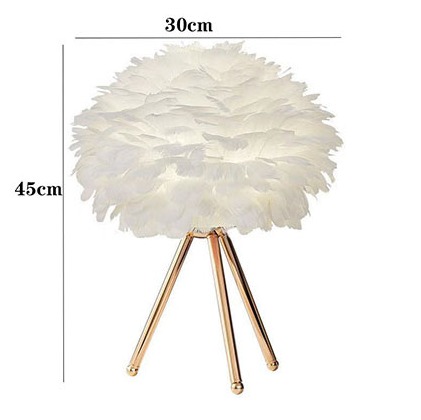 Led modern feather night light