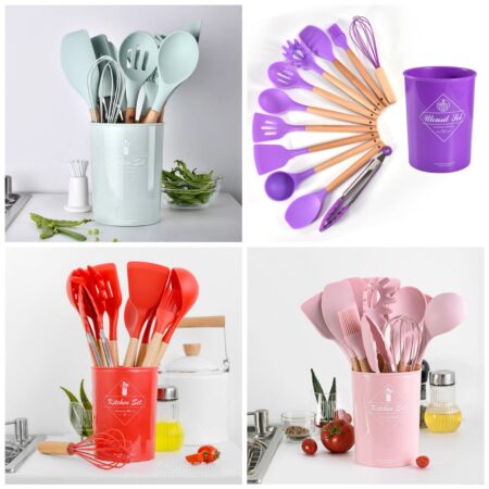 High quality silicone spoon set