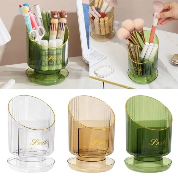360° Rotating makeup brush holder