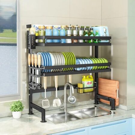 2 layer over the sink dish drainer