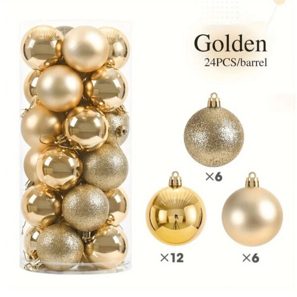 24Pcs Christmas Tree Decor Balls