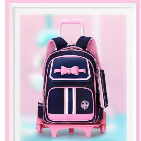 3 in 1 Student High capacity School bag Rolling