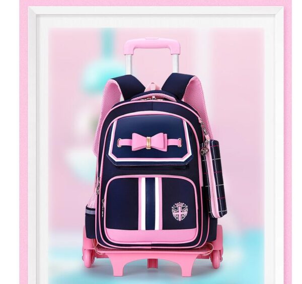 3 in 1 Student High capacity School bag Rolling
